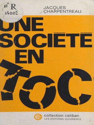 cover image of Une société en toc